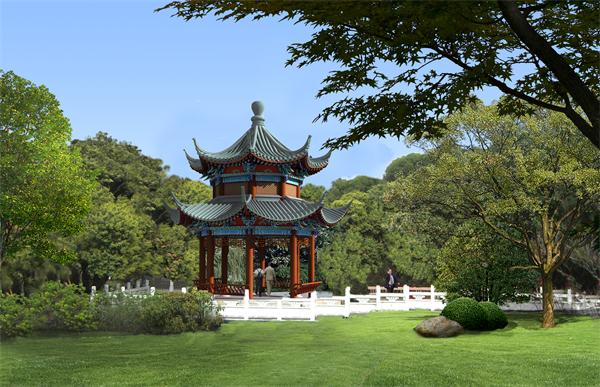 景观亭效果图景观廊效果图景观台效果图